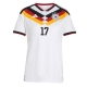 Billige Fotballdrakt Tyskland Florian Wirtz #17 Replika Hjemmedrakt Dame VM 2026 Kortermet Billige Fotballdrakt Tyskland Florian Wirtz #17 Replika Hjemmedrakt Dame VM 2026 Kortermet